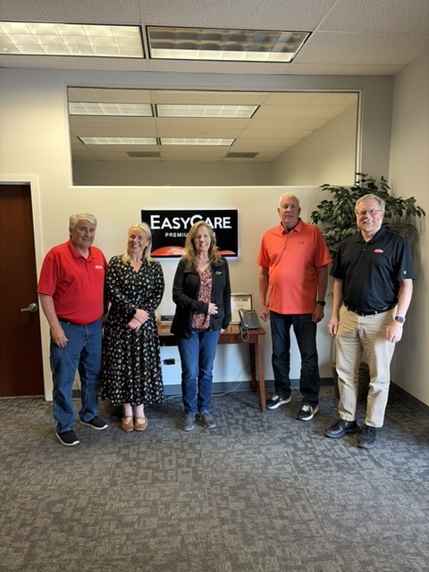 Leah McInerney of the Asthma & Allergy Friendly® Certification Program with the True Value EasyCare team at their manufacturing facility in Cary, Illinois, during the Asthma & Allergy Awareness Month Trade Mission, May 2026.