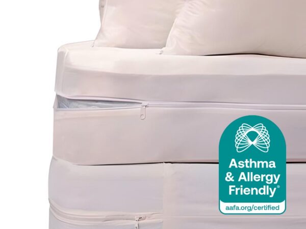 National Allergy BedCare All-Cotton mattress, pillow, and duvet encasings, Certified Asthma & Allergy Friendly®, featured in Prime Day 2026 deals