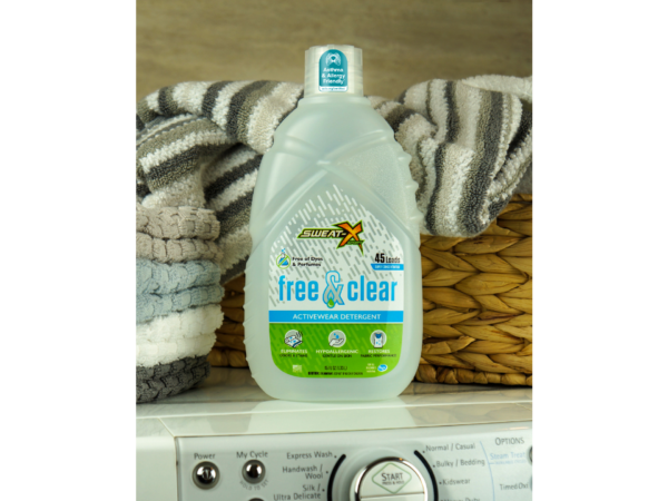 Sweat X Free & Clear laundry detergent, Certified Asthma & Allergy Friendly®, featured in Prime Day 2026 deals